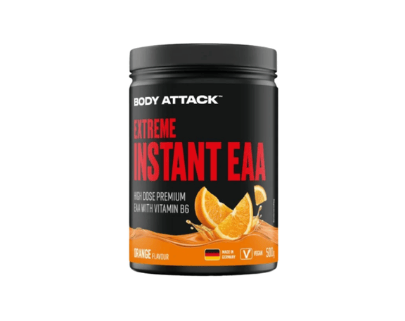 Body Attack Extreme Instant EAA 500 gramm inhalt geschmacksrichtung ice tea orange