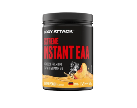 Body Attack Extreme Instant EAA 500 gramm inhalt geschmacksrichtung ice tea peac
