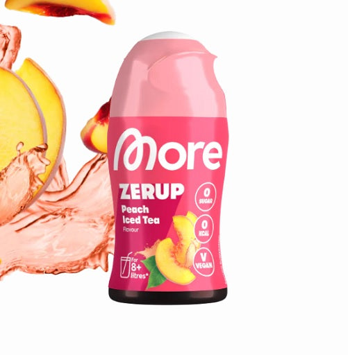 Produktbild von More Nutrition More ZERUP mit der Geschmacksrichtung Peach Iced Tea