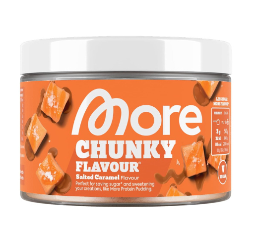 Produktbild von More Nutrition Chunky Flavour Geschmackspulver mit der Geschmacksrichtung Salted Caramel