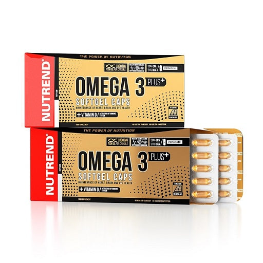 Produktbild von Nutrend Omega 3 Plus 120 Softgel Kapseln