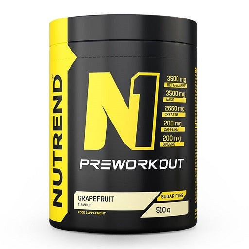 Produktbild von Nutrend N1 Preworkout 510g Grapefruit
