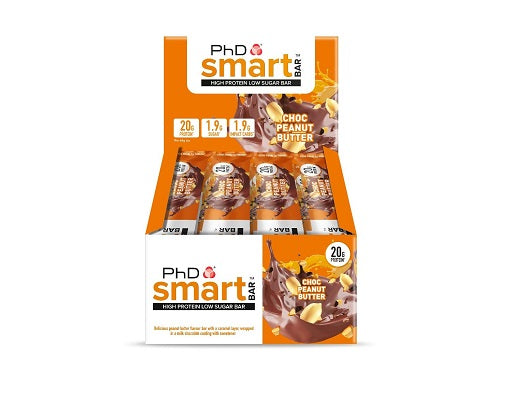 Produktbild von PhD Nutrition Smart Bar 12x64g Salted Fudge Brownie
