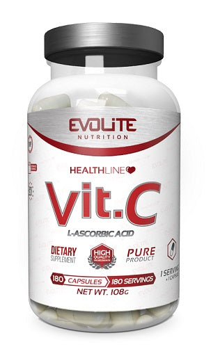 Produktbild von Evolite Nutrition - Vitamin C 500mg (180 Kaps.)