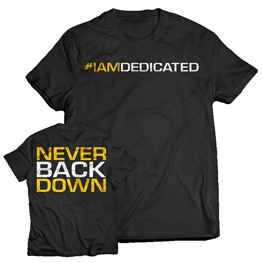 Produktbild von Dedicated T-Shirt "NEVER BACK DOWN"
