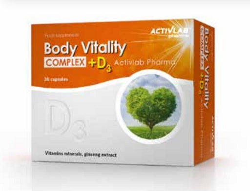 Produktbild von Activlab Body Vitality Complex + D3 30 Tabletten