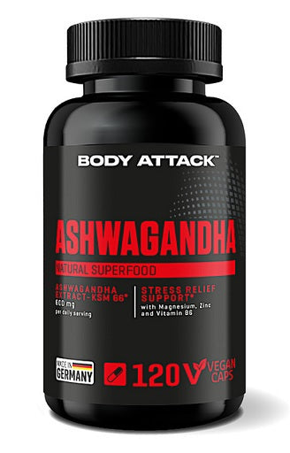 Produktbild von Body Attack Ashwagandha 120 Kapseln