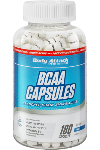 Produktbild von Body Attack BCAA Capsules 180 Caps