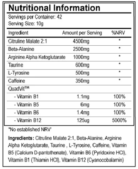 NO3 PreWorkout