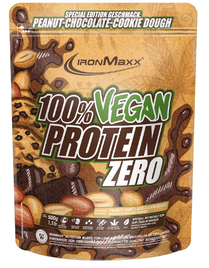Produktbild von IronMaxx 100% Vegan Protein Zero 500g Peach