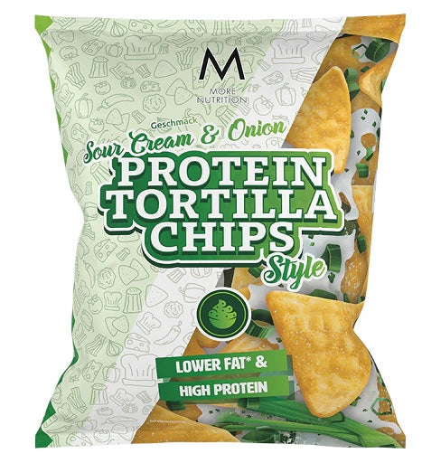 Produktbild von More Nutrition Protein Tortilla Chips in der 6er Box mit Geschmacksrichtung Paprika
