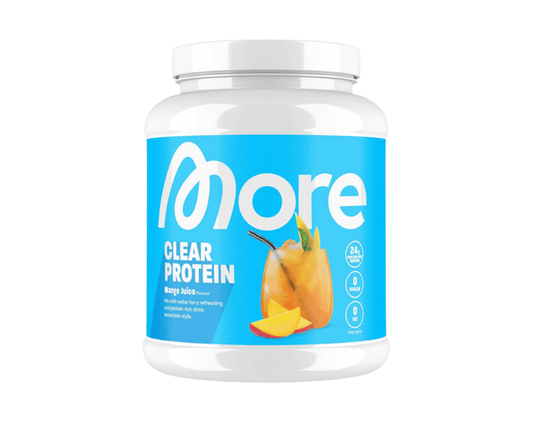 More Nutrition clear Protein mit Mango Geschmack und 600 gramm inhalt