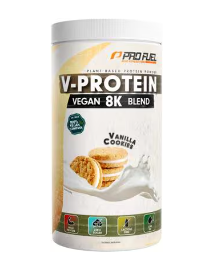Produktbild von ProFuel V-Protein Vegan 8K Blend 750g Schoko-Erdnuss-Karamel