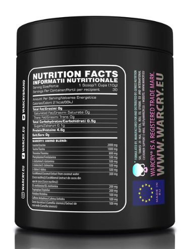 Genius Nutrition Warcry AminoRGY 300g Raspberry Candy
