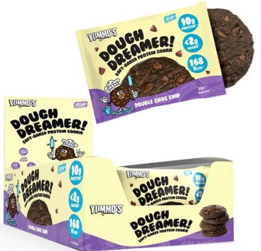 Produktbild von Yummo's Dough Dreamer VEGAN Protein Cookie 12x50g