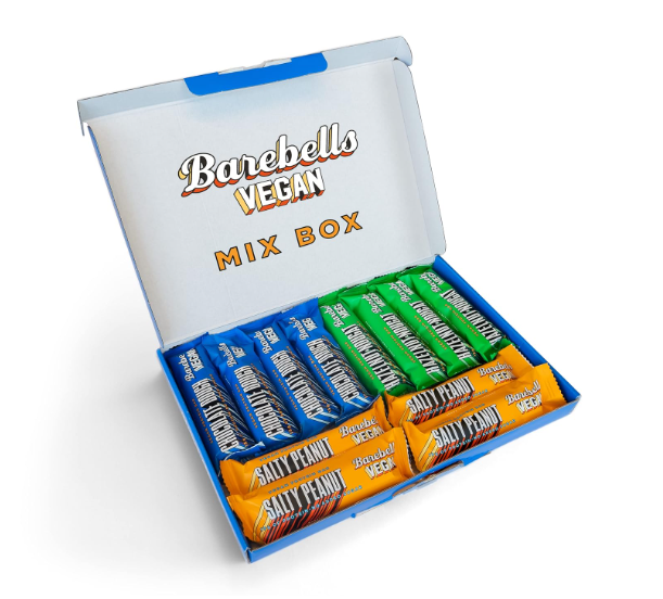 Produktbild von Barebells Vegan Bar 12x 55g Mix Box (3 Geschmäcker)