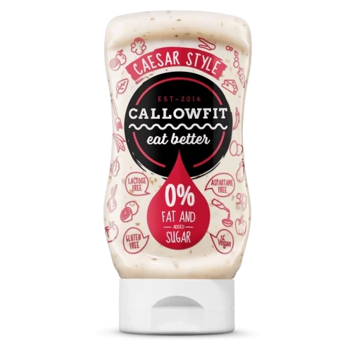 Produktbild von der kalorienarme sauce mit von callowfit mit der Geschmacksrichtung ceaser style