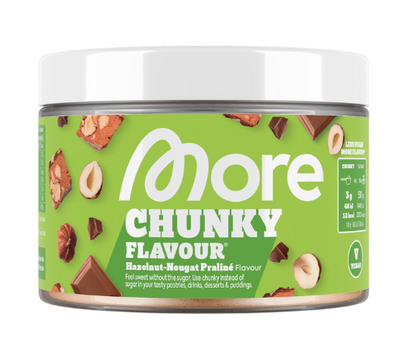 Produktbild von More Nutrition Chunky Flavour Geschmackspulver mit der Geschmacksrichtung Haselnus Nougat Praline