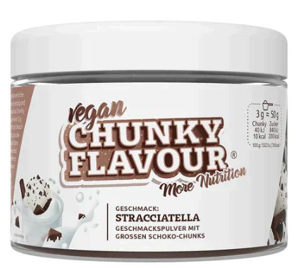 Produktbild von More Nutrition Chunky Flavour Geschmackspulver mit der Geschmacksrichtung Straciatella