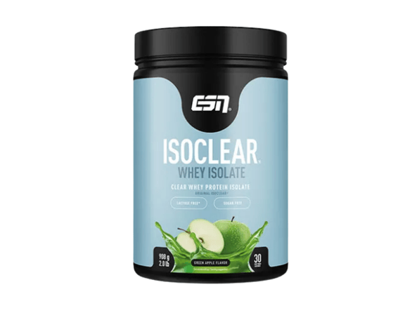 esn isoclear whey isolate geschmacksrichtung apfel und 908 gramm inhalt