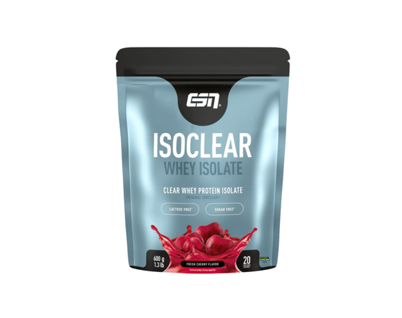 esn isoclear whey isolate geschmacksrichtung kirsche 600 gramm inhalt
