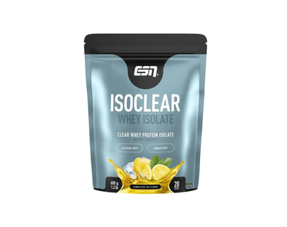 esn isoclear whey isolate geschmacksrichtung zitrone ice tee 600 gramm inhalt