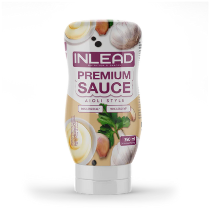 Produktbild der kolrienarmen sauce von inlead - Die Premium sauce mit 350ml Inhalt und der Geschmacksrichtung aioli