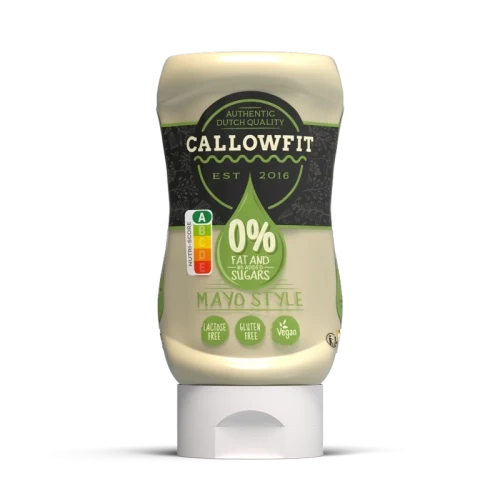 Produktbild von der kalorienarme sauce mit von callowfit mit der Geschmacksrichtung mayo style