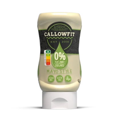 Produktbild von der kalorienarme sauce mit von callowfit mit der Geschmacksrichtung mayo style